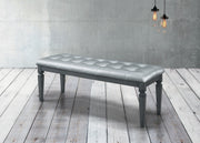 Allura Gray Bedroom Bench - Lara FurnitureAccent Bench