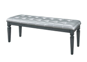Allura Gray Bedroom Bench - Lara FurnitureAccent Bench