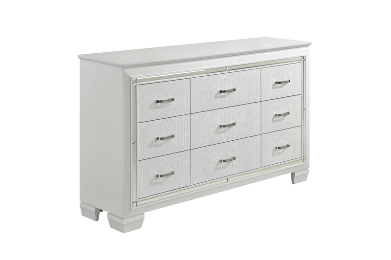 Allura White Dresser - Lara FurnitureDresser