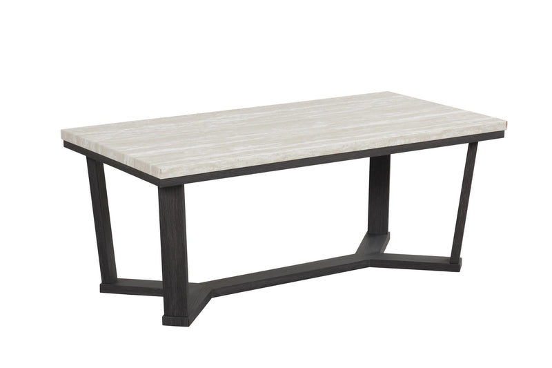 Alora - White & Black 3PC Coffee Table Set - T119-3PC-Set