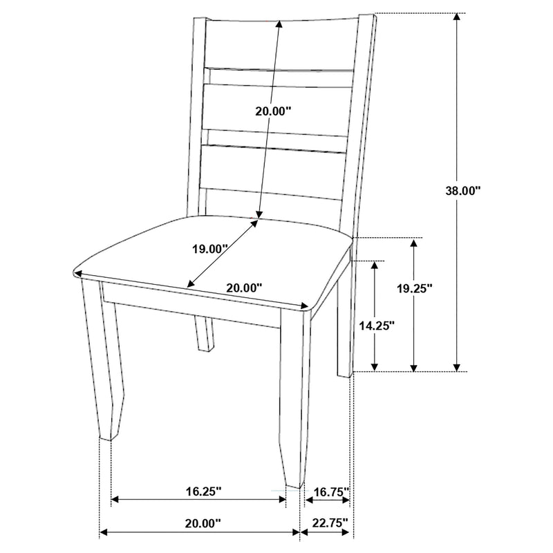 Alston 6-piece Rectangular Dining Table Set Knotty Nutmeg - 106381-S6