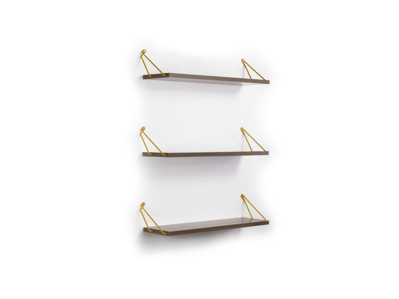 Altai Triple Shelf in Walnut-Chrome - 760-ALT-MT190201
