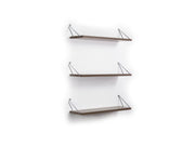 Altai Triple Shelf in Walnut-Yellow - 760-ALT-MT190202