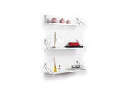 Altai Triple Shelf in White-Chrome - 760-ALT-MT190220