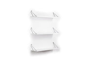 Altai Triple Shelf in White-Chrome - 760-ALT-MT190220