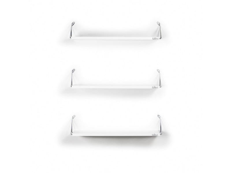 Altai Triple Shelf in White-Chrome - 760-ALT-MT190220