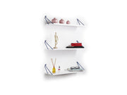 Altai Triple Shelf in White-Chrome - 760-ALT-MT190220