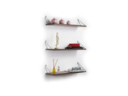 Altai Triple Shelf in White-Chrome - 760-ALT-MT190220