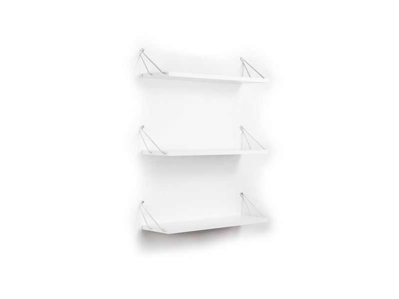 Altai Triple Shelf in White-Chrome - 760-ALT-MT190220