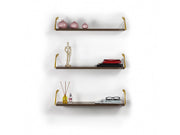 Altai Triple Shelf in White-Chrome - 760-ALT-MT190220