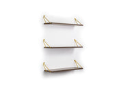 Altai Triple Shelf in White-Chrome - 760-ALT-MT190220
