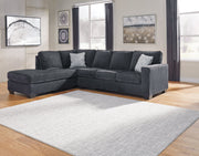 Altari Slate 2-Piece Sectional with Ottoman from Ashley - Lara Furniture