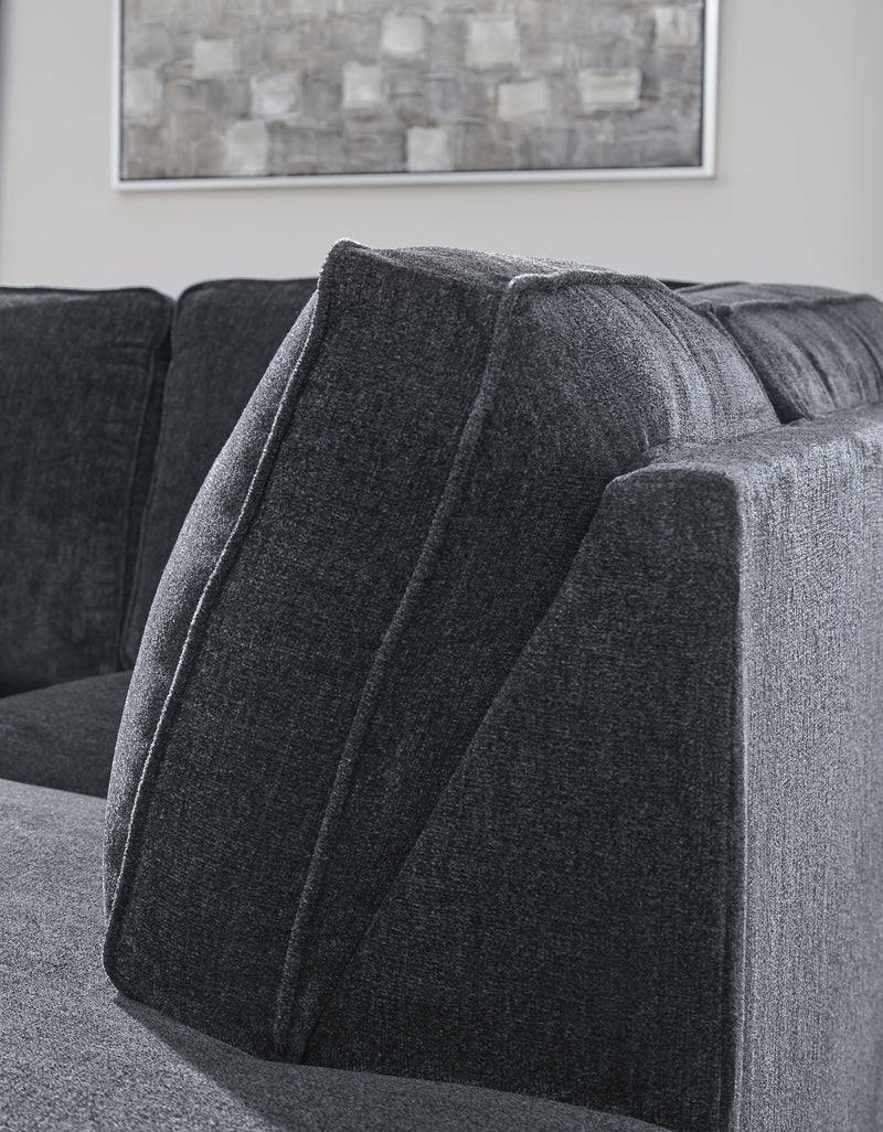 Altari Slate 2-Piece Sleeper Sectional with Ottoman from Ashley - Lara Furniture