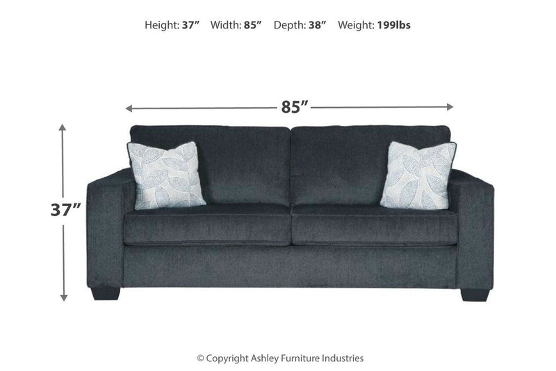 Altari Slate Queen Sofa Sleeper - Gate FurnitureSleeper Sofa