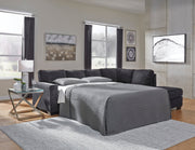 Altari Slate RAF Sleeper Sectional - Lara FurnitureSleeper Sectional