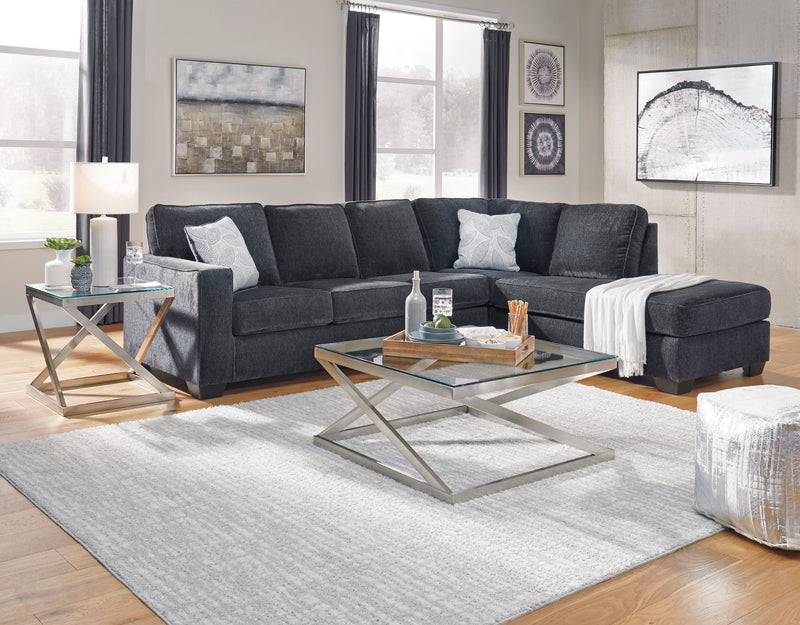 Altari Slate RAF Sleeper Sectional - Lara FurnitureSleeper Sectional