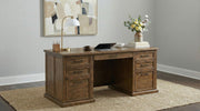 Altidore 68-inch 7-drawer Executive Home Office Desk Distressed Brown - 800795