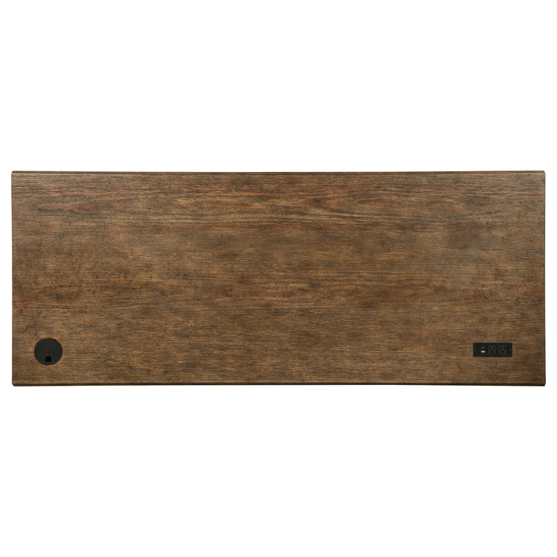 Altidore 68-inch 7-drawer Executive Home Office Desk Distressed Brown - 800795