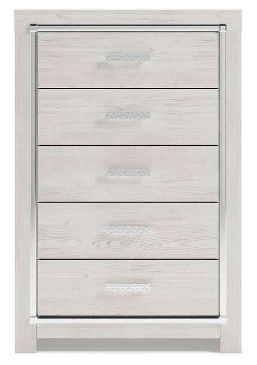 Altyra Queen Bookcase Storage Bed, Chest and 2 Nightstands - B2640B82