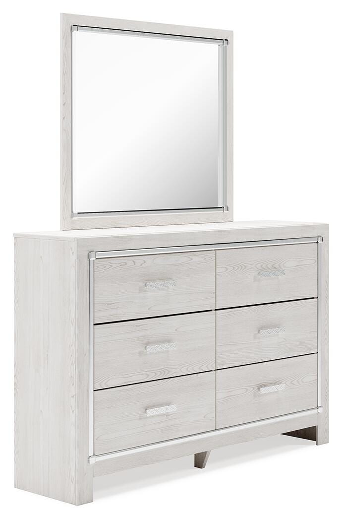 Altyra Queen Panel Storage Bed, Dresser, Mirror and 2 Nightstands - B2640B75