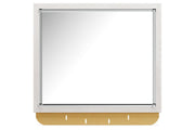 Altyra White Bedroom Mirror - Lara FurnitureMirror