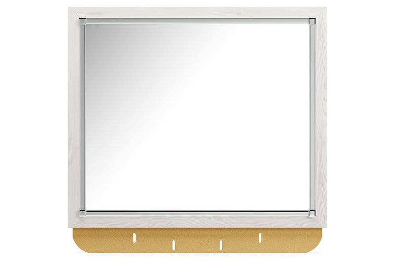 Altyra White Bedroom Mirror - Lara FurnitureMirror
