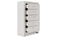 Altyra White Chest of Drawers - Gate FurnitureChest