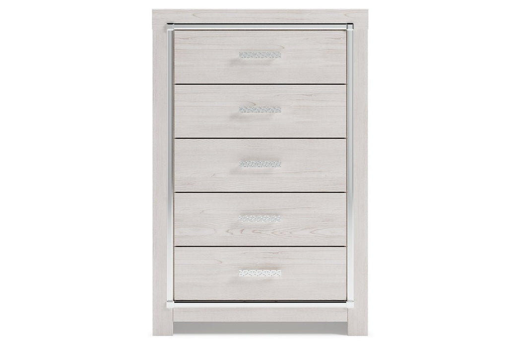 Altyra White Chest of Drawers - Gate FurnitureChest