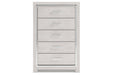 Altyra White Chest of Drawers - Gate FurnitureChest