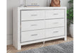 Altyra White Dresser - Gate FurnitureDresser