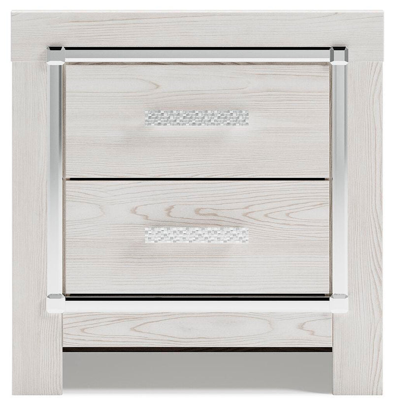 Altyra White King Panel Bed, Chest and 2 Nightstands - B2640B61