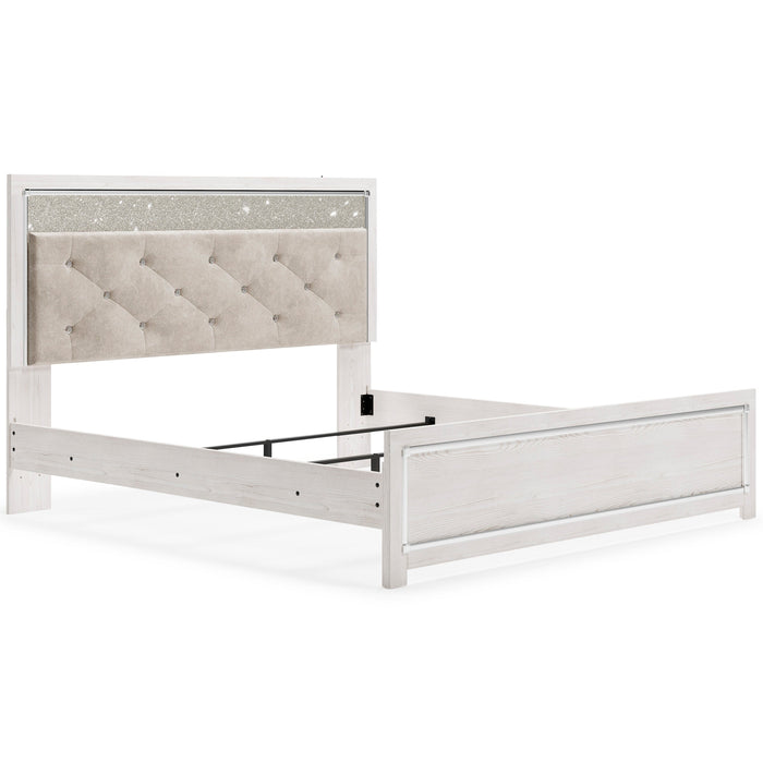 Altyra White King Panel Bed - Gate FurnitureKing Bed
