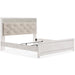 Altyra White King Panel Bed - Gate FurnitureKing Bed