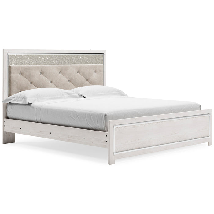 Altyra White King Panel Bed - Gate FurnitureKing Bed