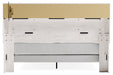 Altyra White King Panel Bookcase Bed - Gate FurnitureKing Bed