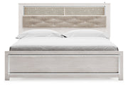 Altyra White King Panel Bookcase Bed - Gate FurnitureKing Bed