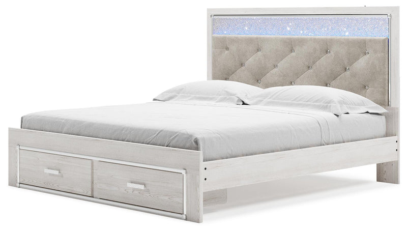 Altyra White King Storage Bed, Chest and 2 Nightstands - B2640B67
