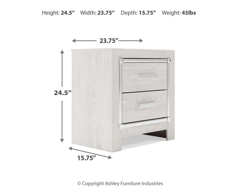 Altyra White King Storage Bed, Chest and 2 Nightstands - B2640B67