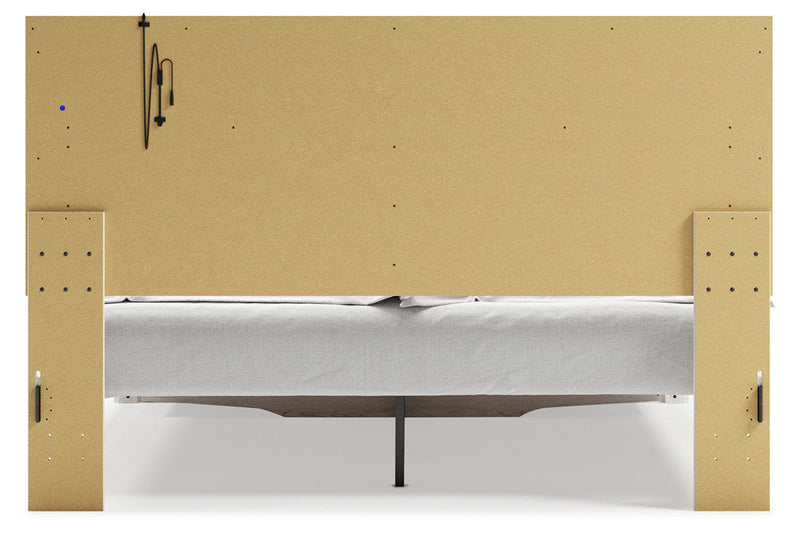Altyra White King Upholstered Storage Bed - Lara FurnitureKing Bed