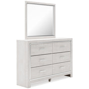 Altyra White LED Upholstered Footboard Storage Platform Bedroom Set from Ashley - Lara Furniture