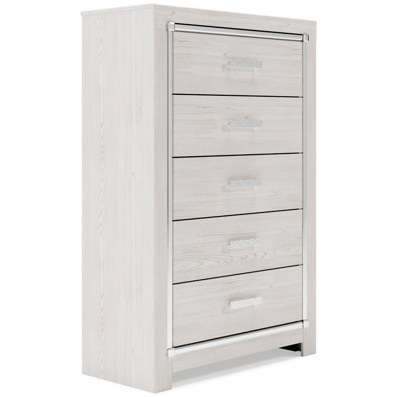 Altyra White LED Upholstered Panel Youth Bedroom Set from Ashley - Lara Furniture