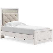 Altyra White LED Upholstered Panel Youth Bedroom Set from Ashley - Lara Furniture