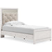 Altyra White LED Upholstered Panel Youth Bedroom Set - Gate FurnitureYouth Bedroom Set