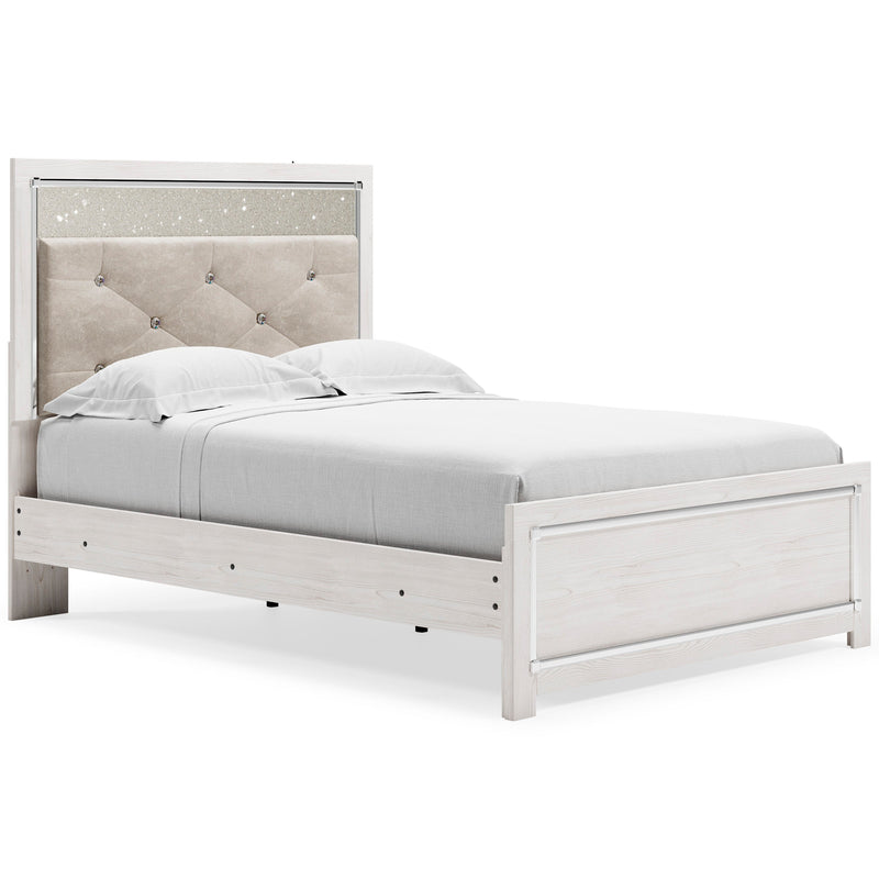 Altyra White LED Upholstered Panel Youth Bedroom Set from Ashley - Lara Furniture