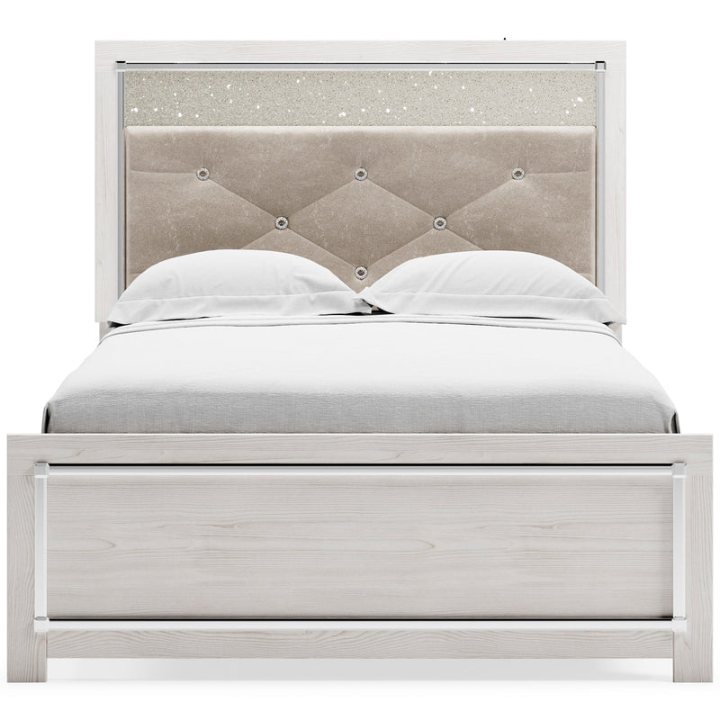 Altyra White LED Upholstered Panel Youth Bedroom Set from Ashley - Lara Furniture