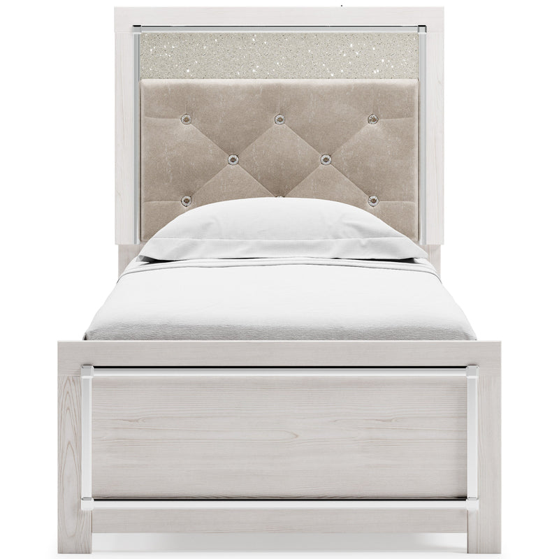 Altyra White LED Upholstered Panel Youth Bedroom Set from Ashley - Lara Furniture