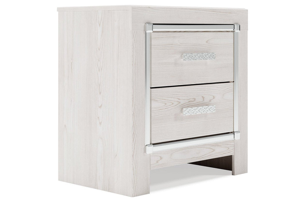 Altyra White Nightstand - Gate FurnitureNightstand