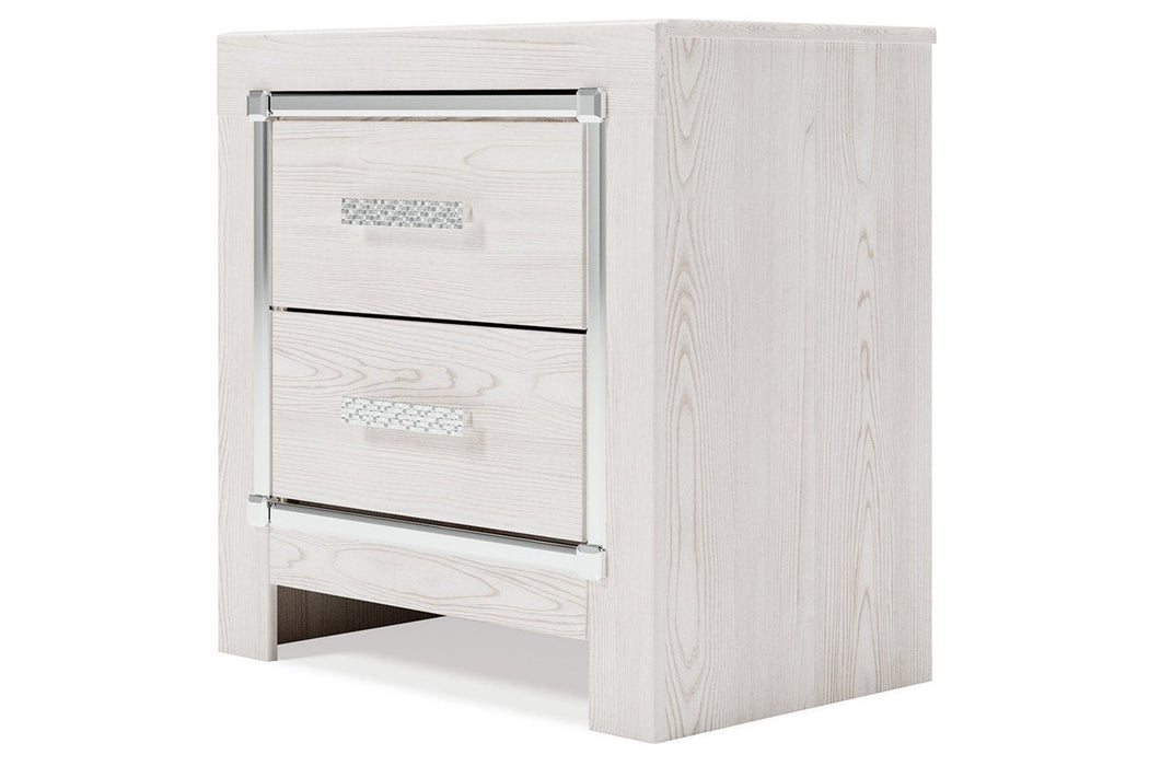 Altyra White Nightstand - Gate FurnitureNightstand