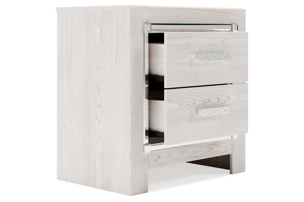 Altyra White Nightstand - Gate FurnitureNightstand