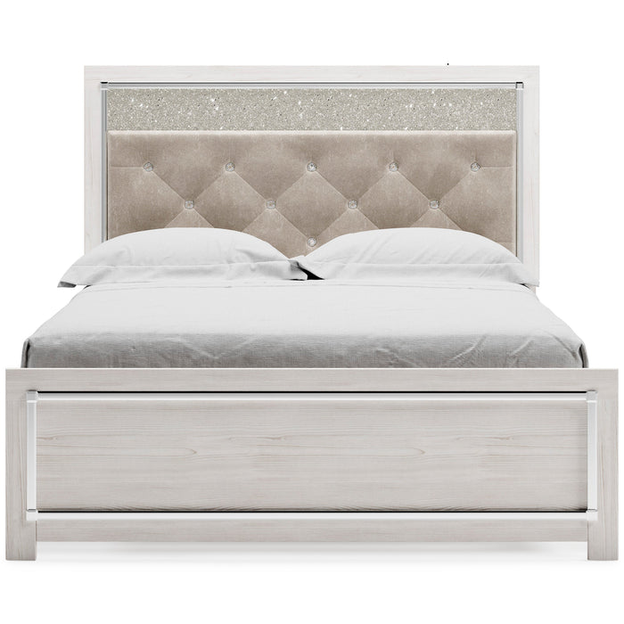 Altyra White Queen Panel Bed - Gate FurnitureQueen Bed